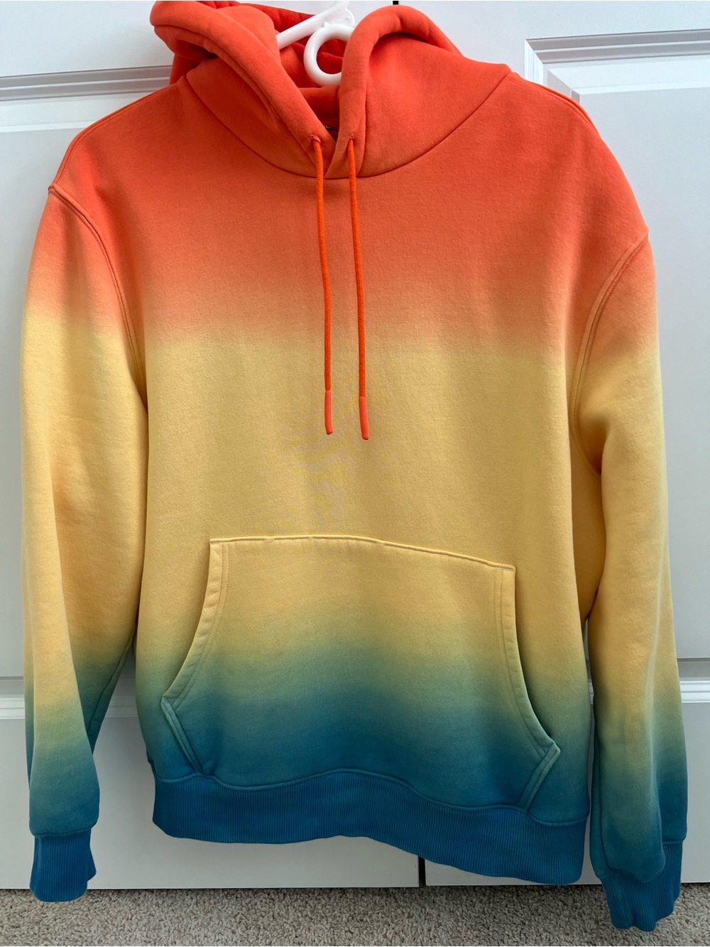 Gradient Orange & Teal Women's Pullover Hoodie